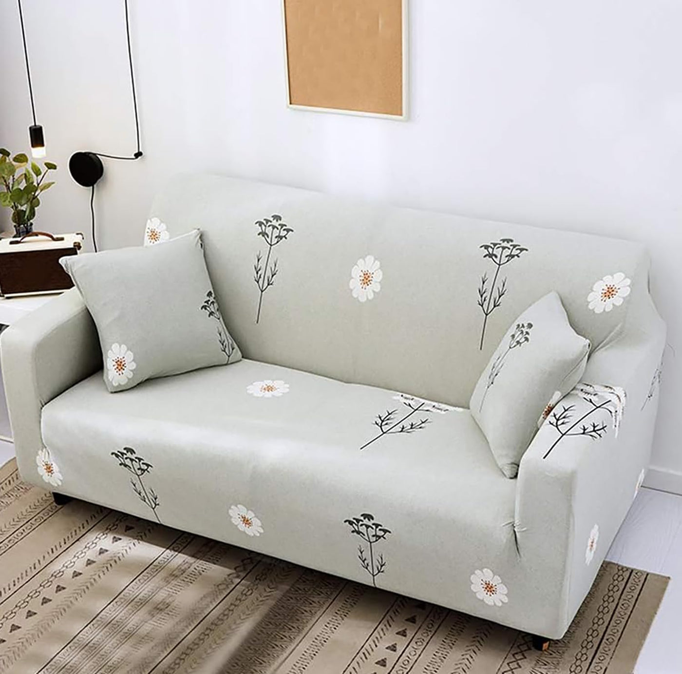 Universal Stretchable Sofa Cover-Grey Meadow