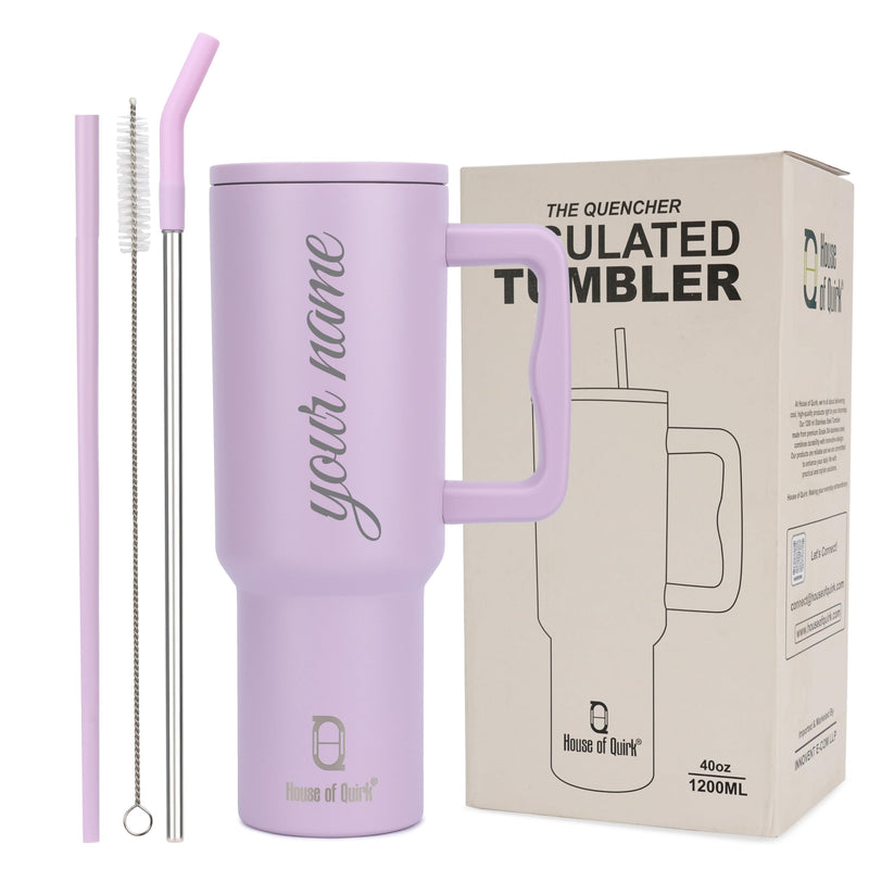 1200ML Custom Name Tumbler – Personalized Stainless Steel Vacuum Tumbler (Non-Returnable & Non-Replaceable)