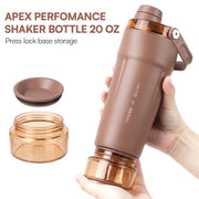 APEX 591ml Stainless Steel Gym Protein Shaker