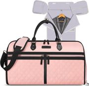 2-in-1 Convertible Garment Duffle Bag with Shoe Compartment & Shoulder