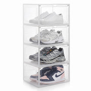 Shoe Storage Organizer Boxes White