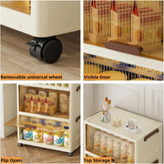 Foldable Storage Box, Closet Organizers and Storage (48 cm, Beige)