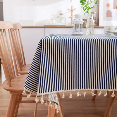 Printed Rectangle Tablecloth Cotton Linen Table