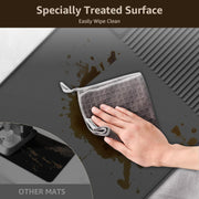 Silicone Coffee Mat For Counter Raised Spill Proof Edge