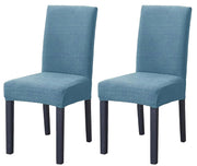 Elastic Jacquard Chair Cover Stretch Removable (Sky Blue)