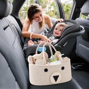 Baby Diaper Caddy Organizer Cotton Rope Basket