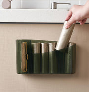Punch-Free Wall-Mounted Storage Box (White)