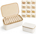 Jewelry Case with 12 Clear Velvet Pouch