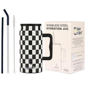 1500ML Mug Tumbler with Handle and Straw Lid