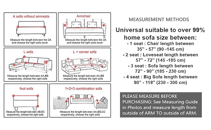 Universal Sofa Cover Big Elasticity (Dark Sunrise)