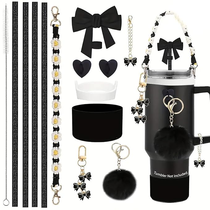14PCS Bow Tumbler Accessories Set for 30oz/40oz (Tumbler Not Included)
