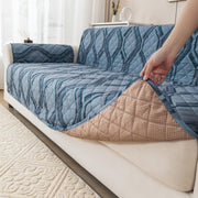 Gulnaar Series Anti-Slip Sofa Cover Mat with Pocket – Polyester Couch Protector(Urban Prism)