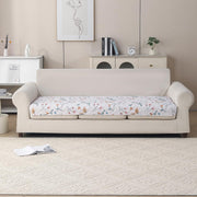 'Gulnaar Series' Printed Quilted Sofa Cover Blush Meadow)
