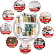 Pull-and-Rotatable Spice Organizer -White