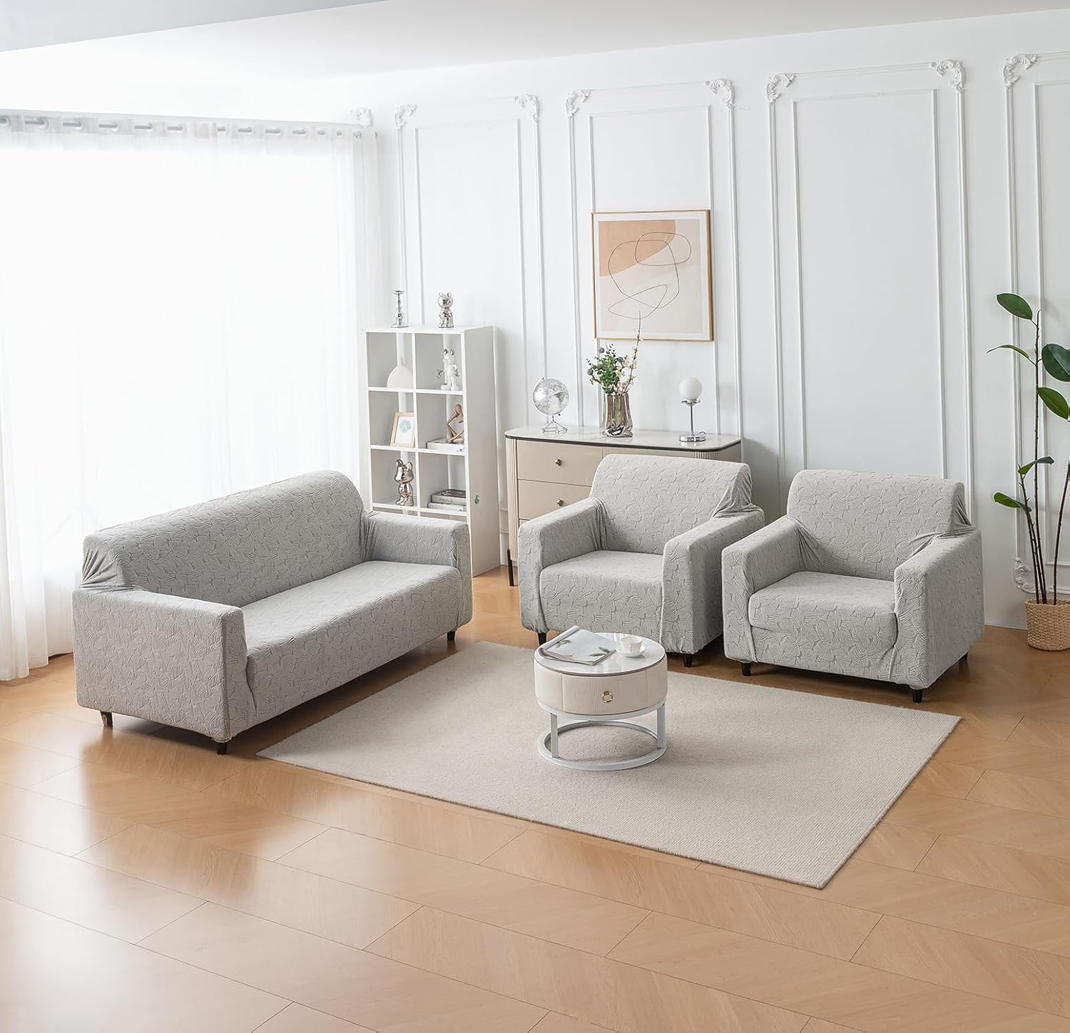 Universal Jacquard Stretchable Sofa Cover (3+1+1)