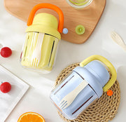 Portable Picnic Party Salad Storage Cups with Lids & Forks – 550ml