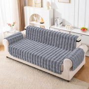 Rabbit Plush Sofa Cover Design - Grey