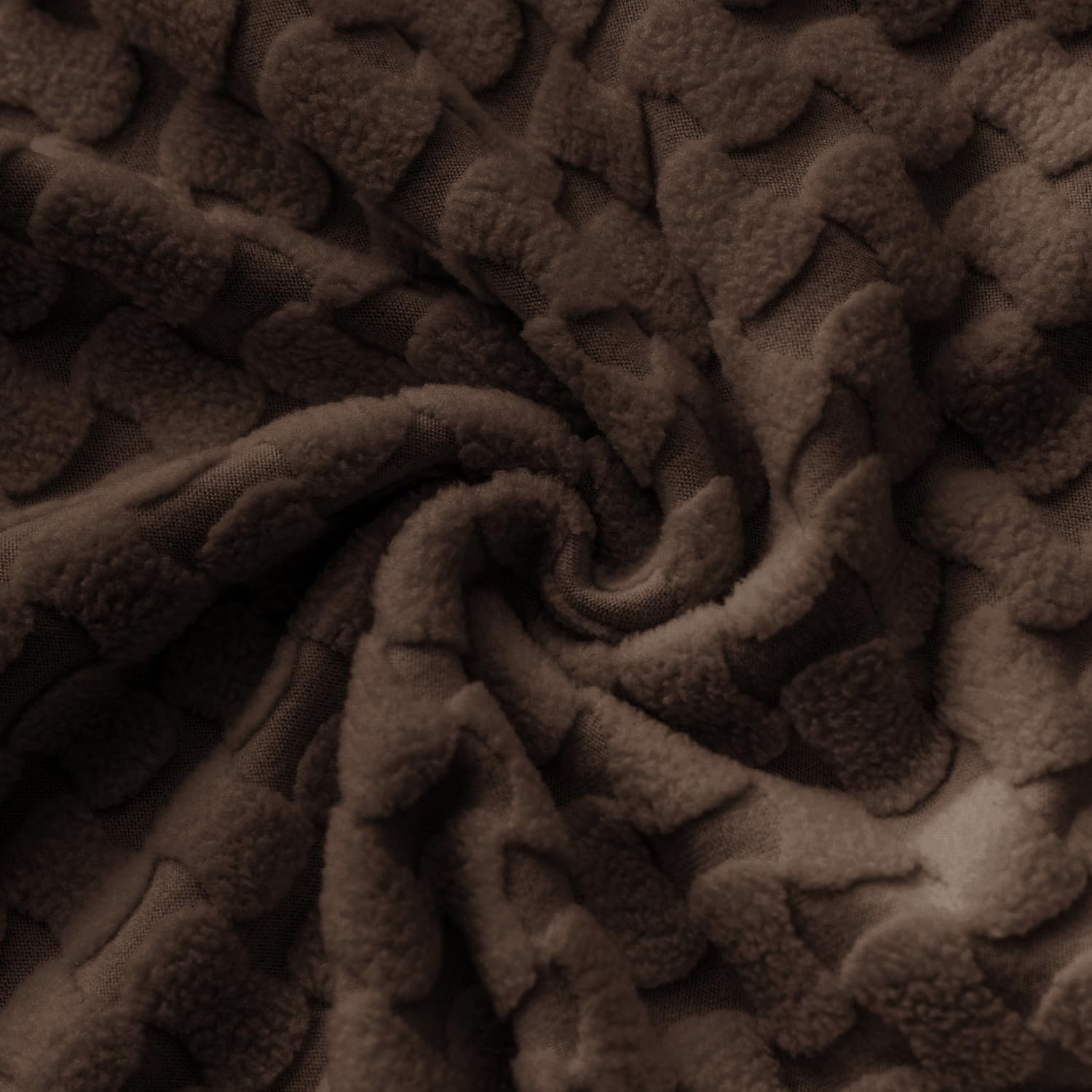 Elegant Jacquard Fabric 220 GSM Sofa Cover – Ultra Soft Stretchable (Brown)
