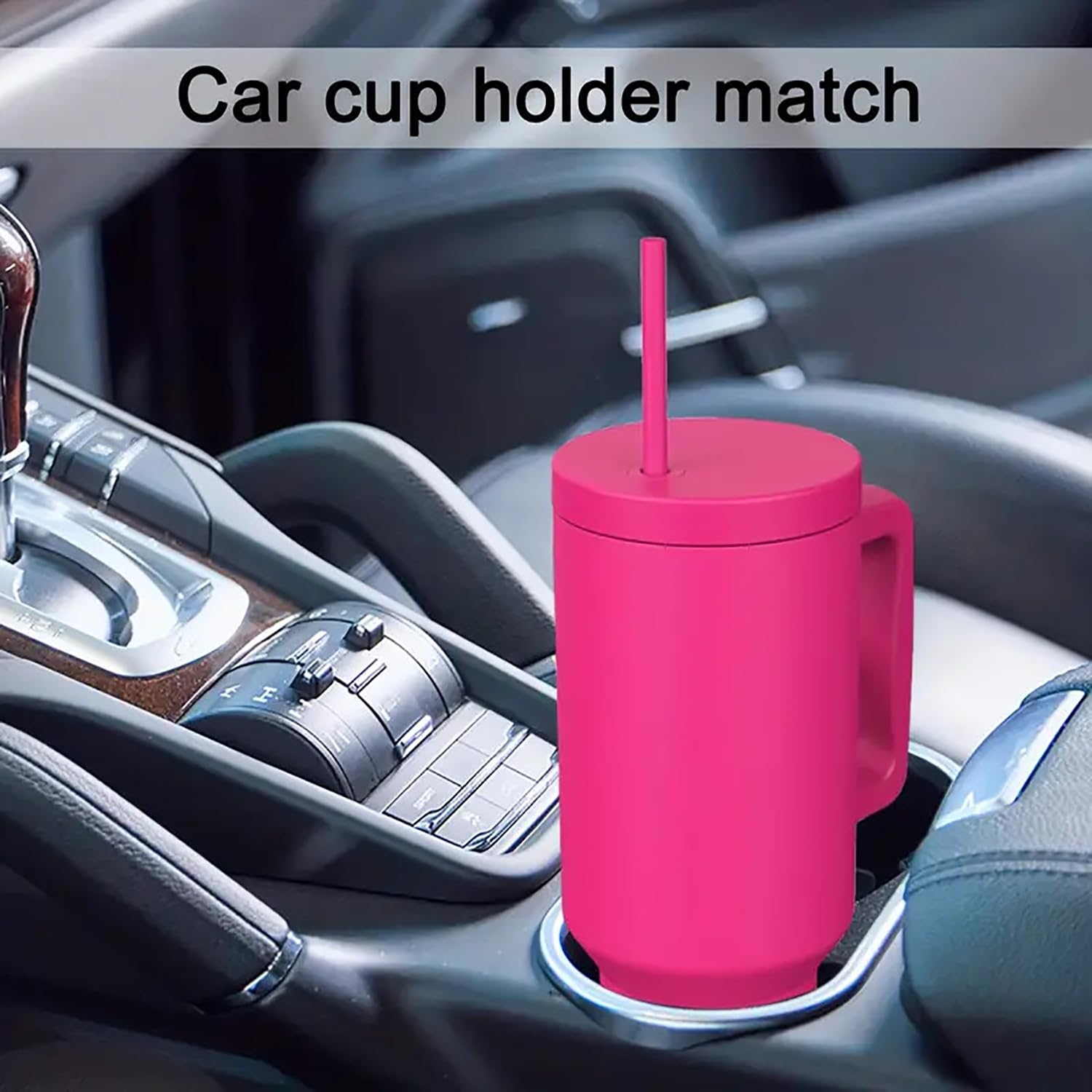 Stainless Steel Vacuum Insulated Tumbler with Straw and Lid & Handle - (1200 ML)