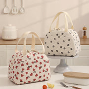 Corduroy Insulated Lunch Bag – Reusable Thermal Tote for Office, Picnic & Travel