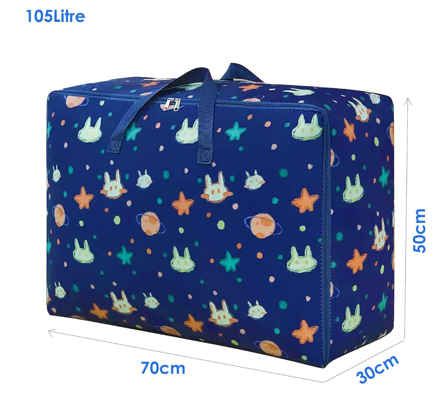 Large Oversized Handy Storage Bag Laundry Bags 105 Litre - Blue Planet