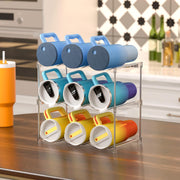 Plastic Tumbler Rack Stackable Water Bottle Organizer