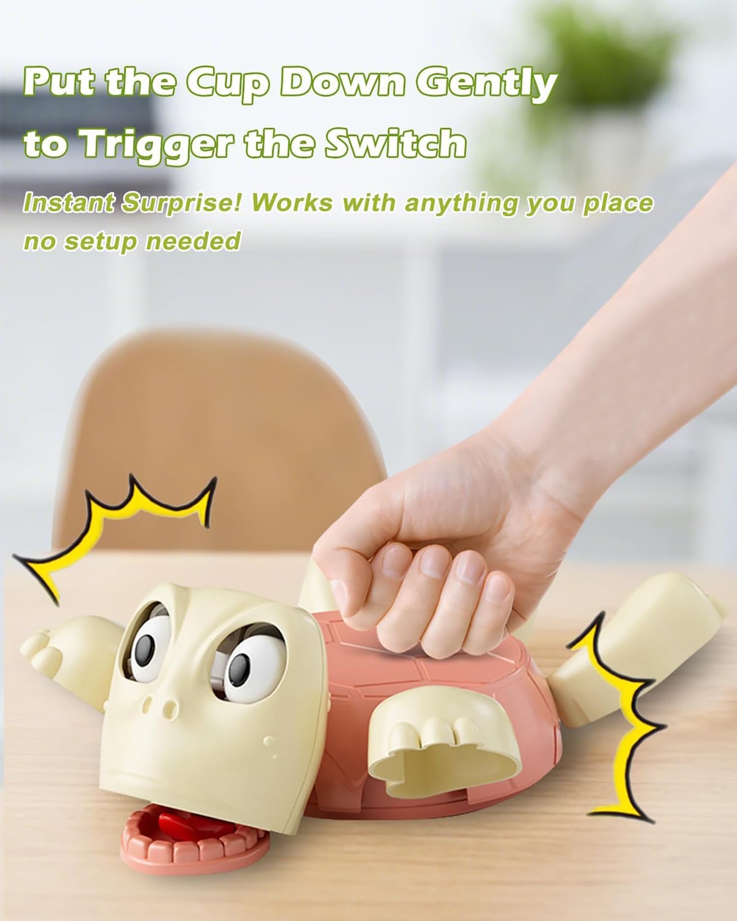 Turtle Coasters – Funny 3D Cup Coaster,Turtle Design (Pink/White)