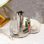 Heart Shape Cosmetic Storage Tray – Makeup Organizer, Large Capacity