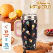 530ML Kids Tumbler Stainless Steel with Handle & Lid