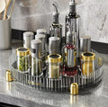 Rotating Storage Spinner Kitchen Food Spices Rack (Grey)