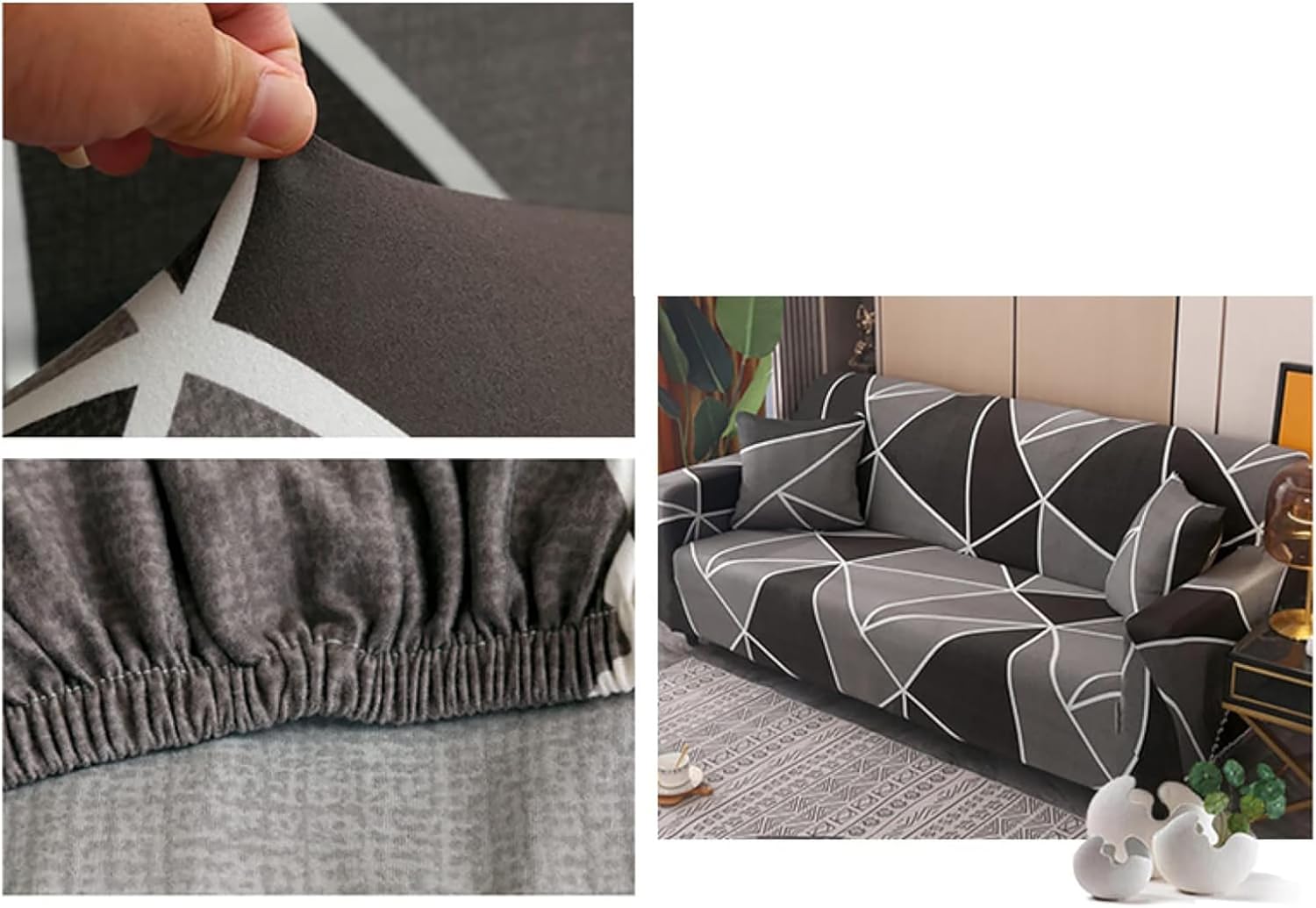 Universal Stretchable Sofa Cover-Dusky Brown