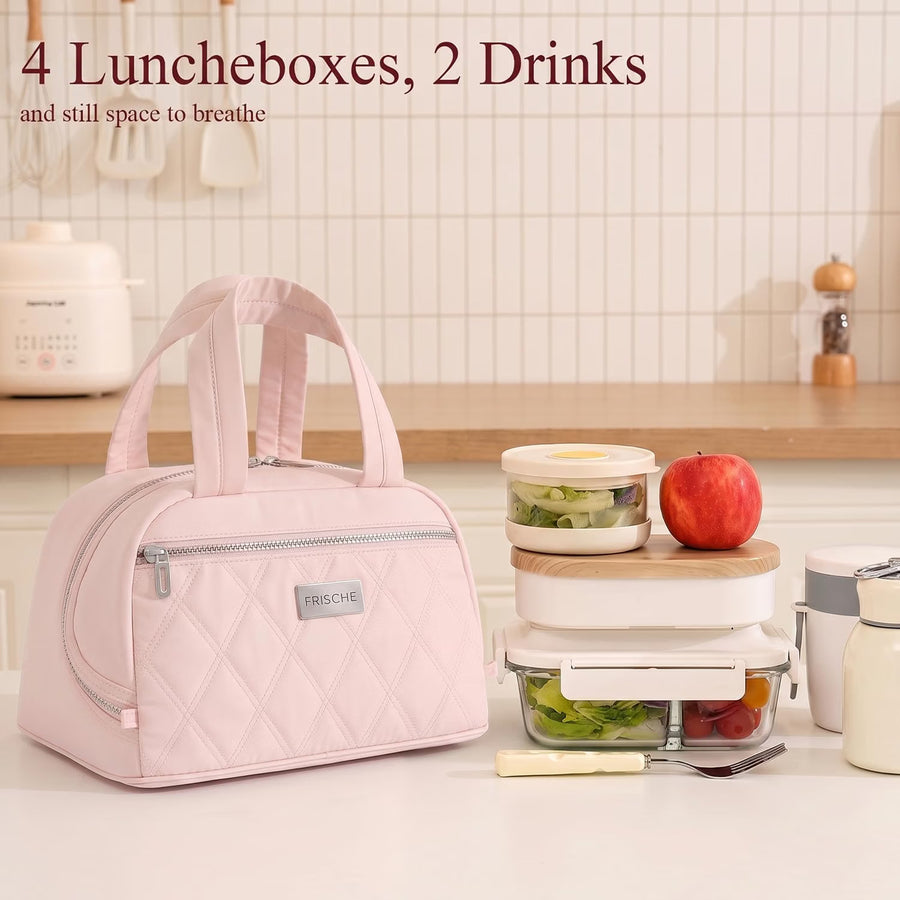 Insulated Lunch Bag Waterproof Satchel Lunch Tote with Zip