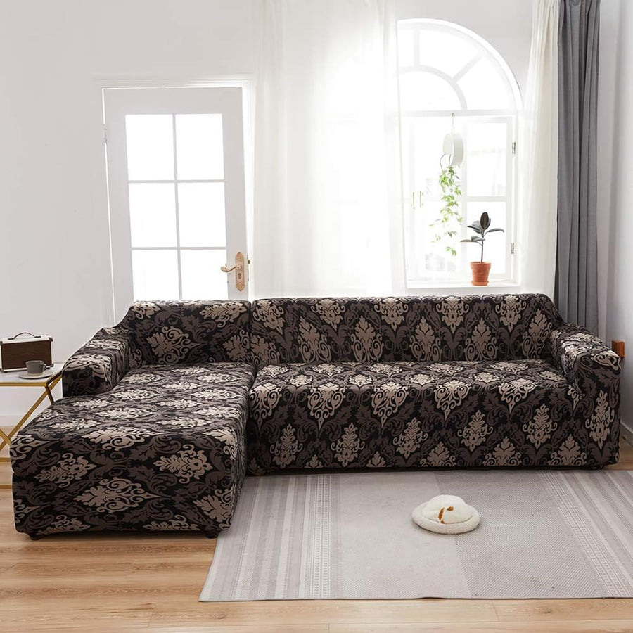 2 Pcs Universal Sectional 140 Gsm Sofa Covers L- Shape (185-230 cm)