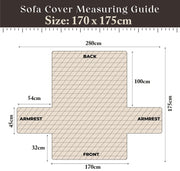 Ultra-Soft Velvet Couch Cover-Hash Black