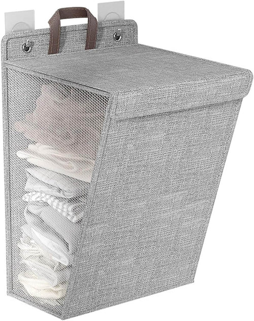 Wall Mounted Laundry Basket-Grey