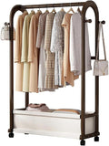 Portable Wooden Garment Rack Free-Standing Armoire-70 CM