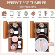 Crossbody Tumbler Holder with Purse Compartment
