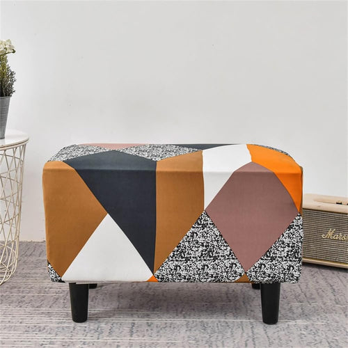 Chair Cover Stretch Ottoman Cover Rectangular Storage Ottoman Slipcover