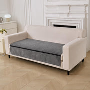 Tuxedo Luxury Chenille Sofa Mat - Grey Chenille Fabric 1 Pc
