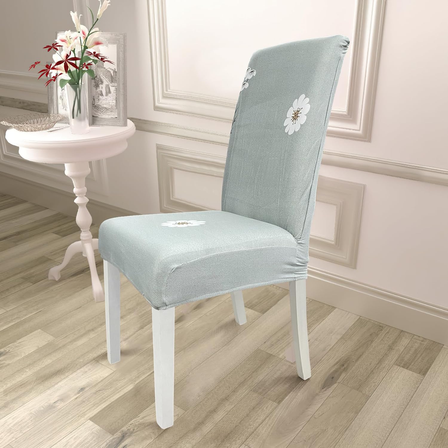 Elastic Chair Cover (Grey Meadow)