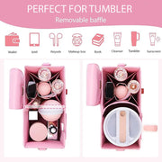 Crossbody Tumbler Holder with Purse Compartment