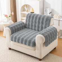 Rabbit Plush Sofa Cover Design - Grey