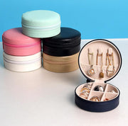 Portable Round Shape Small Jewelry Box