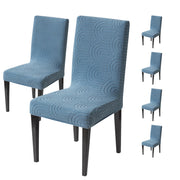 Premium Stretch Chair Cover – 220 GSM Jacquard Fabric (Light Blue)
