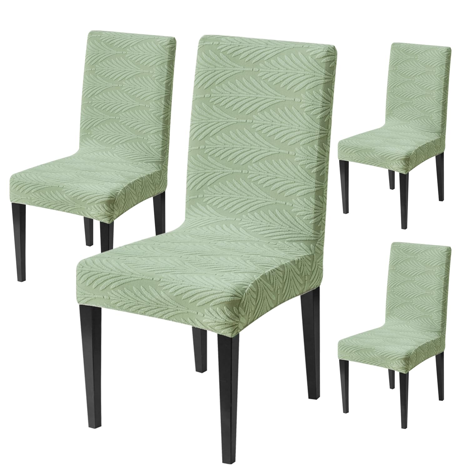Universal Fit Modern Stretch Chair Cover – 220 GSM Jacquard Fabric (Green)