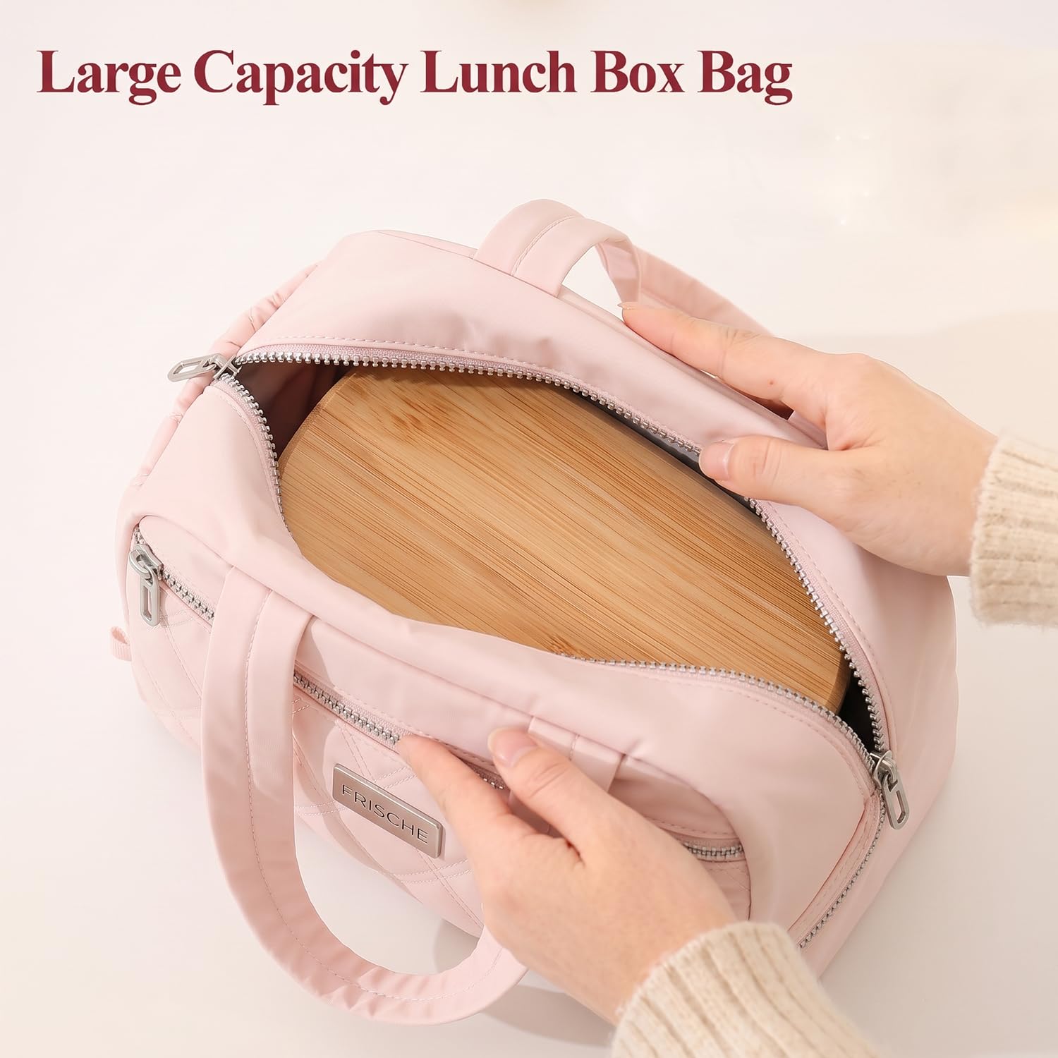 Insulated Lunch Bag Waterproof Satchel Lunch Tote with Zip