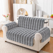 Rabbit Plush Sofa Cover Design - Grey