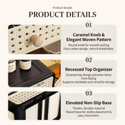 Drawer Storage Box for Cosmetics - Black
