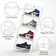 Shoe Storage Organizer Boxes White