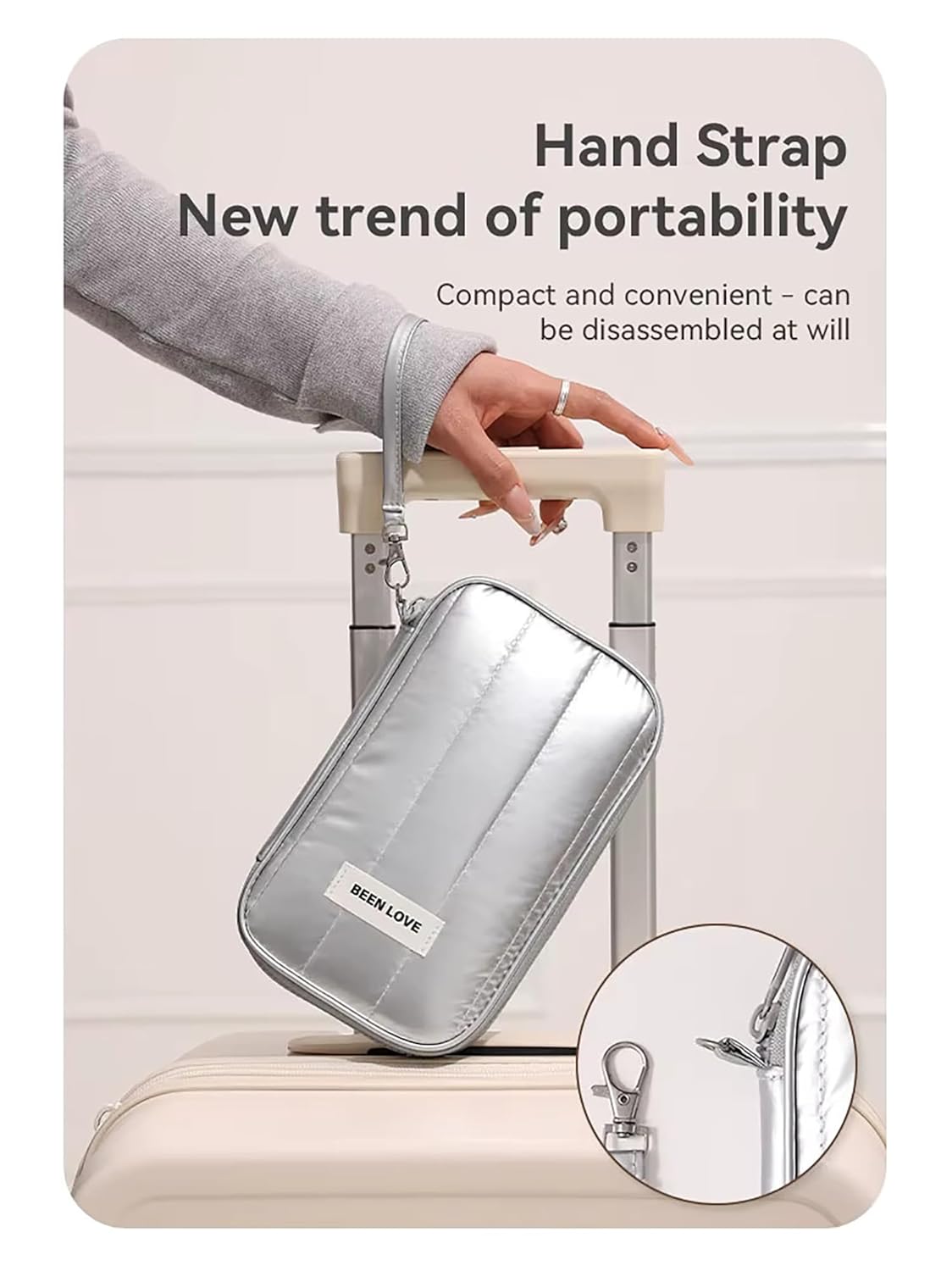 Travel Passport Pouch – Lightweight Anti-Theft Passport Organizer (Silver)